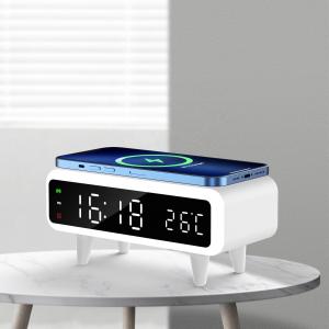 China LED Display Qi Wireless Alarm Clock , Compatible Qi Enabled Wireless Charger wholesale