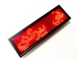 China LED scrolling message Badges for Saudi Arabia wholesale