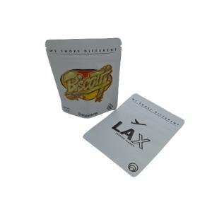 China Heat Seal Aluminum Foil Mylar Bag weed Resealable Zipper Paper Pouches wholesale