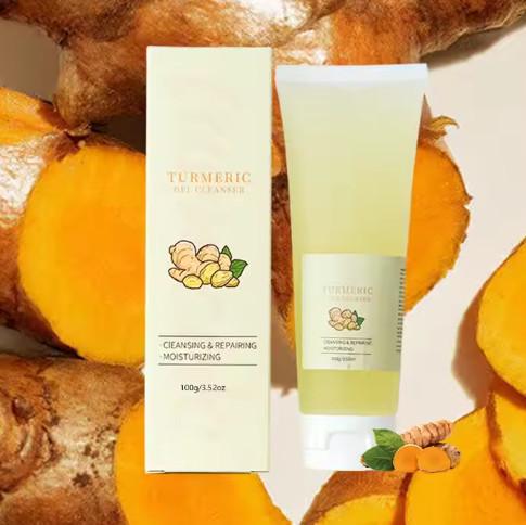 Tumeric Moisturizing Skin Care Face Wash Organic Turmeric Facial Wash Deep