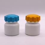 SCREW CAP 100mL Round Shape PE Plastic Bottle for Medicine Solid Tablet Storage