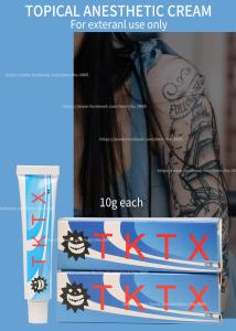 China Green 55% TKTX Tattoo Numbing Cream 10g Waxing Cosmetic For Microneedling wholesale