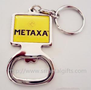 China Epoxy dome bottle opener key ring, epoxy metal bottle opener keychains, on sale