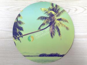 China heat resisting round shape and high quality foldable business gift cloth mouse pad wholesale