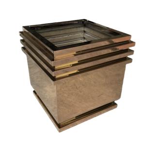 China Outdoor giant tree planter luxury stainless steel tree pot planters wholesale