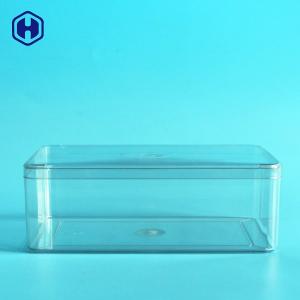 China Recyclable Square PET Packaging Box With Lid Non Spill BPA Free wholesale