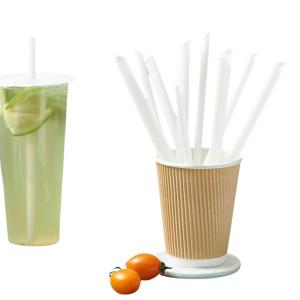 China Biodegradable PLA Straws CPLA Cutlery 10*230mm Temperature Resistance wholesale