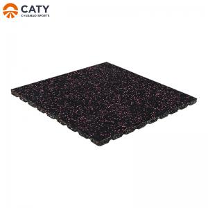 China Solid Gym Sports Rubber Floor Square Rectangle Impact Resistant on sale