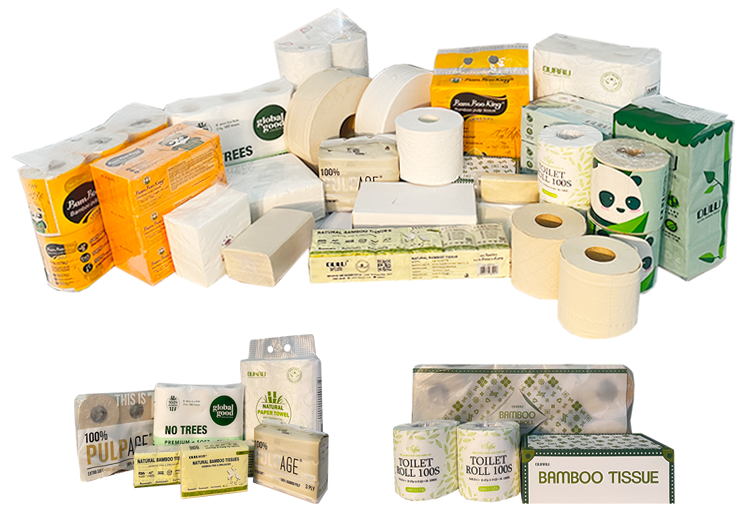 Hot Selling Customized Original Bamboo Pulp Large Roll Paper 3-Layer-Environmentally Friendly Soft Original Bamboo Pulp Large