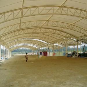 China Q235 Tension Membrane Structure Building PU 0.6mm Roof  Waterproof wholesale