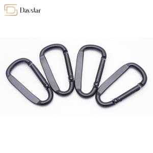 China Hiking Accessories Heavy Duty Carabiner Spring Snap Hook , Keychain D Shape Buckle wholesale