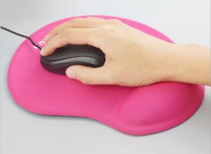 China Mouse pad factory custom silicone wrist pad solid color cloth PU non-slip wrist mouse pad custom on sale