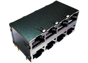 China LPJE308CNL Stacked RJ45 8 Ports 74633-004-RLF wholesale