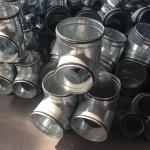 OEM Ventilating Elbow Spiral Duct Marine Steel Products For Air Conditioning