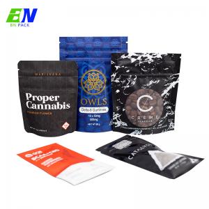 China 7gram Soft Touch Cannabis Bags 120 Microns Mylar Bag Packaging on sale