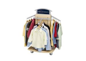 China Heavy Duty Island Shape Garment Display Stand 600 * 600 * 1400MM For Hanging Clothes wholesale