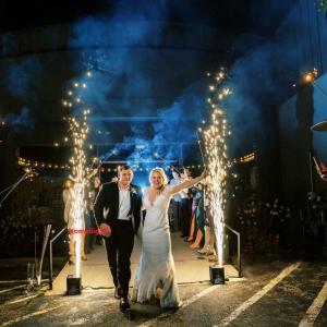 China Aluminum Jetting Height 1-5m Spark Fountain Machine for Breathtaking Wedding Displays wholesale