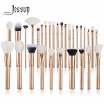 Jessup T400 Pro Makeup Brushes Set 30pcs Rose Gold Color