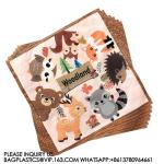 ANIMALS PARTY TABLEWARE SET PAPER PLATE KIDS BIRTHDAY THEME CARTOON ANIMALS