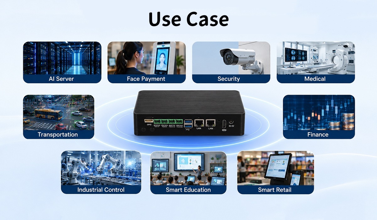 Rockchip RK3576 Processor Industrial Mini PC With 2 LAN 4 COM