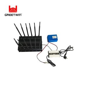 China 34W AC100V Mobile Phone Signal Jammer 12 Bands 380mm Antennas GSM wholesale