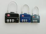 Zinc Alloy TSA Cable Lock / TSA 320 3 Number Combination Cable Lock 80g
