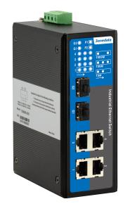 China 12VDC~48VDC 6 Port Full Gigabit Ethernet Switch With Metal Case -40~75℃ wholesale