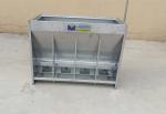 Fatten Pig Farm Equipment Dry And Wet Stainless Steel Double Side Feeder 8 Holes