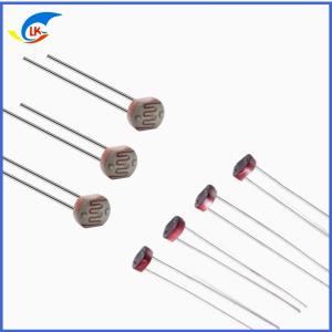 China 5mm GM5537 CDS Photoresistor Bright Resistor 20-50KΩ For Alarm Photoelectric Controller wholesale