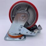 8 Inch Dual Locking Polyurethane Iron Core Caster