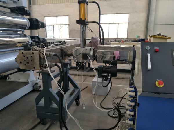 PVC Plastic Sheet Extrusion Machine , Double Screw Pvc Decoration Sheet
