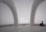 200 persons 18 meters round giant white inflatable dome tent with removable