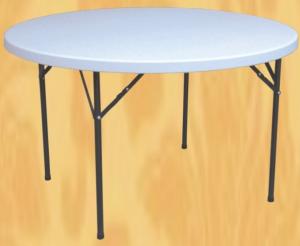 China sell 4 foot round folding banquet table/plastic foldable banquet table wholesale