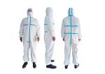 White Medical Protective Clothing , Medical Coverall Suit For Hospitals