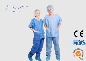 China Eco Friendly Scrub Suit For Men Around Neck Style CE / ISO Certification wholesale