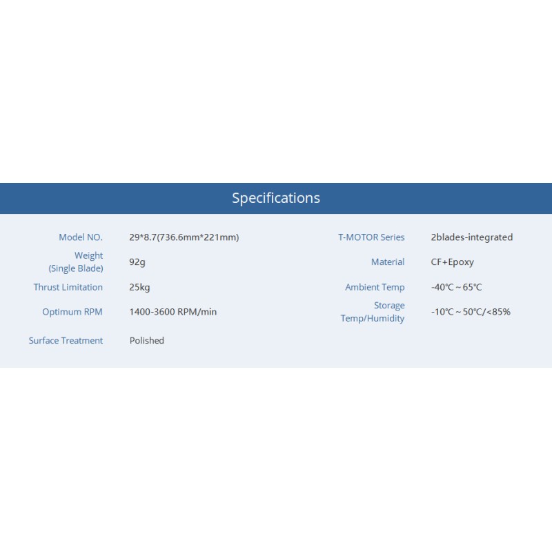T-MOTOR P29*8.7 Prop-2PCS/PAIR