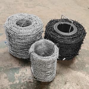 China High Tensile Barbed Fencing Wire Galvanized Steel Double Twisted Farm Barbed Wire wholesale