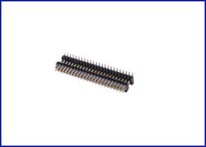 China Pitch1.27mm male connector Black 48P Double row double plastic Brass material wholesale