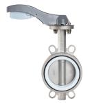 Metal Lever Cast Iron Body Wafer End Type Dn50 Butterfly Valve