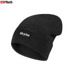 Light Black Reflective Knit Hat Fluorescent Beanie Hats Female Autumn Winter