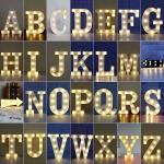 Customized Size Stainless Steel LED Marquee Letters for Outdoor Wedding Party