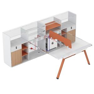 China Simple Modern Staff Seat Work Table Office 6 Four 4 People Office Desk Style Modernity wholesale