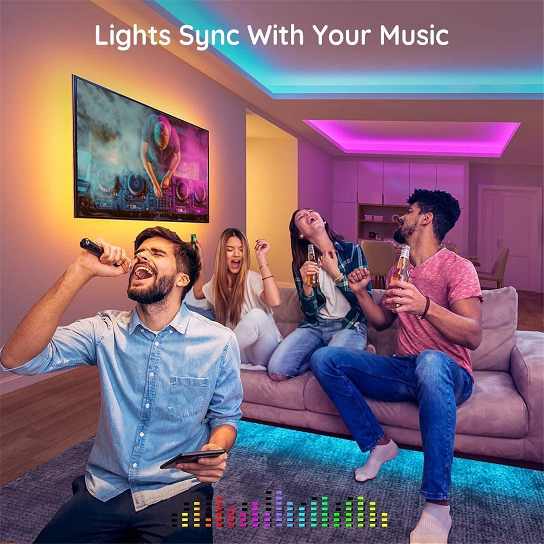 Smart Strip Lights Dreamcolor RGBIC Rope Light 3M Tape Light