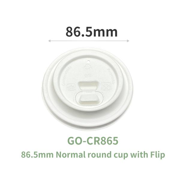 Biodegradable Compostable Eco Sugarcane Bagasse Material Cover Disposable Coffee Cup Lids