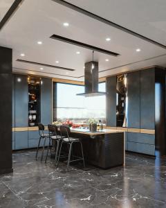China Particle Board Plywood For Door Material Custom Kitchen Cabinet Copboard wholesale