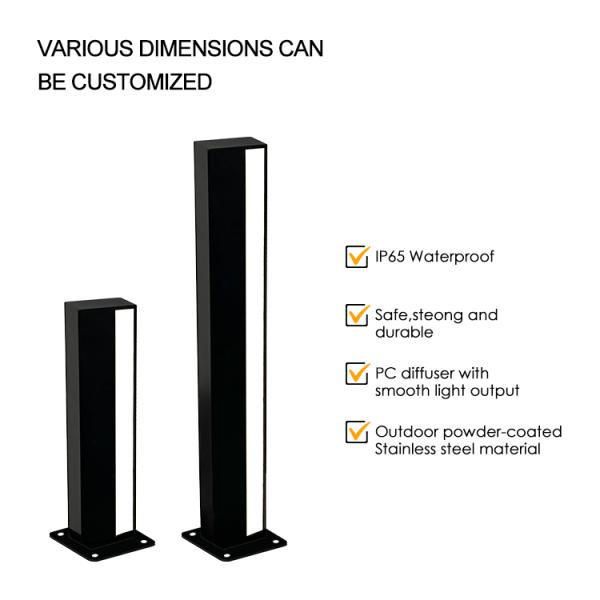 Waterproof LED Lawn Lights Stainless Steel Special Design PC Diffuser Widely Used For walkways