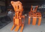 High Speed Excavator Claw Attachment , Log Grapple Rotator Hitachi ZX450 Large