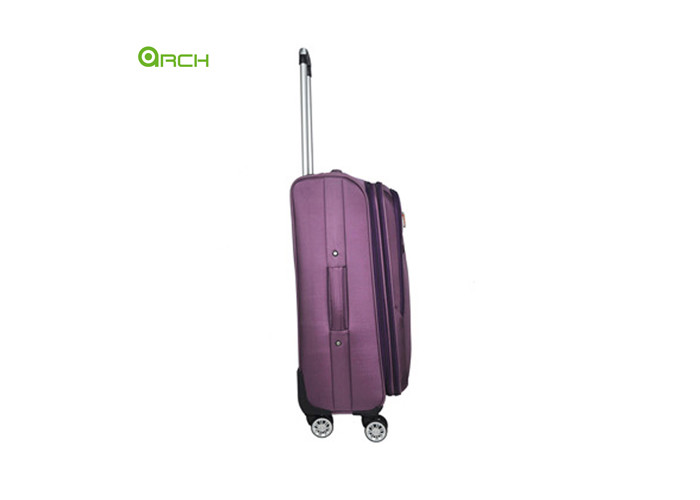 1680D Polyester Soft Sided Luggage with Two Front Pockets and Flight Wheels