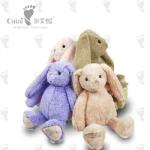 ODM OEM PP Cotton Custom Stuffed Animal Rabbit Toy Light Red Long Girls Cute