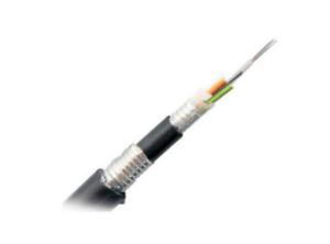 China GYTA53 Single Mode Optical Fiber Cable 2-60 Core Stranded Loose Tube With Aluminum Tape wholesale